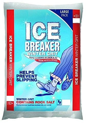 Indigo® Red De-Icing Rock Salt – Approx 23kg – Grit Salt for Winter Ice & Snow – Fast Action Melting for Roads, Driveways, Paths & Steps