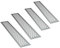 sossai® Rejillas de ventilación de aluminio - Alucratis (4 piezas) | Rectangular - dimensiones: 48 x 8 cm | Color: aluminium | rejilla de aire