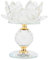 VOSAREA Kristall Lotus Kerzenhalter Buddhistischer Lotus Candlestick Flower Candle Kristall Buddha Lotus Teelichthalter Kerzenhalter Kerzenständer Kerzenleuchter Tansparency