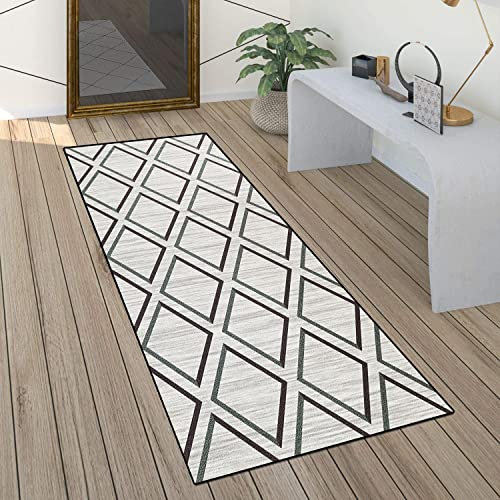 ACUY Alfombras De Pasillo Baratas 90x220cm Alfombra Cocina Vinilo Antideslizante Resistente a Las Manchas para Pasillo Cocina Sala de Estar Dormitorio