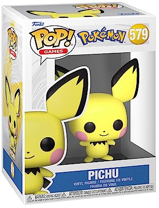 Funko Pop! Games: Pokemon - Pichu - Exclusiva Amazon - Figura de Vinilo Coleccionable - Idea de Regalo - Mercancia Oficial - Juguetes para Niños y Adultos - Video Games Fans