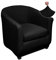 Jaotto Sesselschoner Sesselhusse Stretch Sesselüberwürfe Sofabezug Elastisch Sofabezug Sesselbezug Sesselschoner Waschbar Entfernbar für Clubsessel Cafe Stuhl Sessel Loungesessel(Schwarz,2 Stücke)
