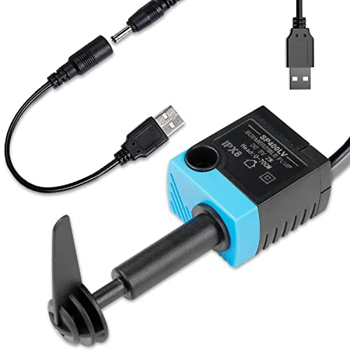 SanKlev SP-400LV Pompe de rechange USB pour fontaine à eau pour chat, compatible avec les distributeurs d'eau platine pour chiens et chats