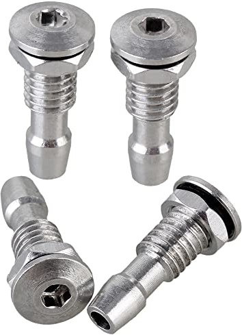 BQLZR RC Boot Wassernippel M6 Gewinde Silber Auslassdüse für Motorkühlung 4 Stück