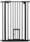 PawHut Extra Tall Dog Gate with Cat Door Auto Close for Stairs 74-80 cm Wide