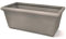 Kloris VASO fioriera rettangolare Millerighe 100 grigio tortora polietilene con sottovaso design classico da interno esterno 64 litri cm 100x48 altezza cm 39 Made in Italy