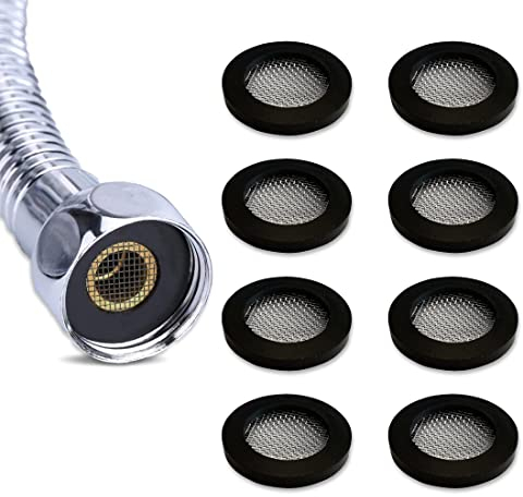 Packung mit 8 Gummischeiben, Dichtung mit Sieb, 24,5 x 16 mm Ø für 3/4-Zulaufschlauch-Gewindeanschluss