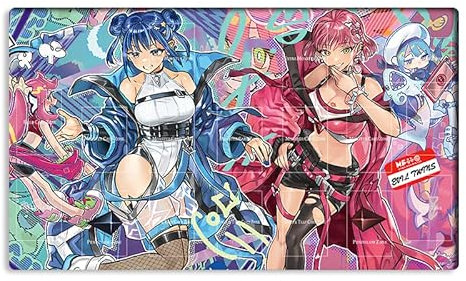 New Mlikemat Playmat Evil Twins Ki-sikil & Lil-la TCG CCG OCG Trading Card Game Mat with Zones + Free Bag (ZD014-349-A)