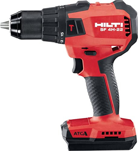 Hilti 2253848 Atornilladora taladro a batería NURON SF 4H-22 (20% más rendimiento, perforacion sin percusión con atornillado, peso 1,4 kg. Incluye maletín. No incluye batería ni cargador)