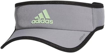 adidas Herren Superlite 2 Performance Visor Visier, Grau/Samen Sparkgrün/Schwarz/2.0, One Size