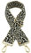 Angtex Taschengurt Schultergurt zum Wechseln für Damen-Handtaschen, verstellbar, 5 cm breit Leopard grau/schwarz
