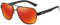 DUCO Cool Sonnenbrille Für Männer Polarisierte Sonnenbrillen Männer UV-Schutz Kohlefaser Tempel Herren Sonnenbrille Für Fahren 3051 (Schwarz Rahmen Rot Linse)