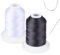 UV-beständig – Simthread 100% Polyester, gebundenes Garn Tex 69 (12 Wt) – 220 Meter, 1 weiß, 1 schwarz,