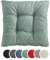 sleepling Stuhlkissen 4er-Set, weicher Möbelstoff, 38 x 38 cm, Sitzkissen in Farbe türkis