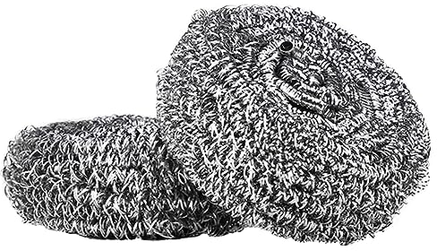 BCOATH Edelstahl Küchenspiralschwämme 2 Stück Spiralförmiger Topfreiniger Küchenreinigungsball Gründliche Reinigung Rutschfest