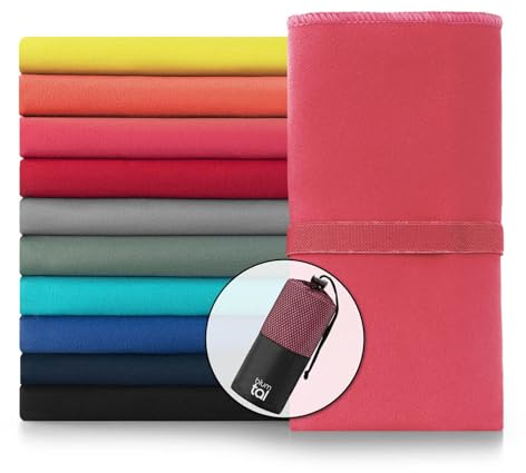 Blumtal Mikrofaser Handtuch leicht & extra saugstark - schnelltrocknende Microfaser Handtücher - optimal als Fitness Handtuch/Strandtuch Mikrofaser/Gym Towel - Reisehandtuch kompakt - Pink