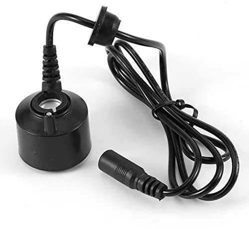Jeffergarden Mini Máquina de Niebla Mist Maker sin Luz para Pecera y Fuente Interior, Estanque, Pecera, Creación de Atmósfera, Color Negro