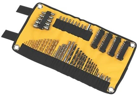 STRAIGHT SHANK DRILL ACCESSORY ROLL MAT SET, Flexible Torsion Zone for Bit Durability, 98 in Pack