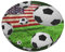 ROOZEE Runde Stuhl-Sitzbezüge, Motiv: USA-Flagge, bedruckt, 30,5 cm – Esszimmerstuhl-Sitzkissen, Schonbezüge
