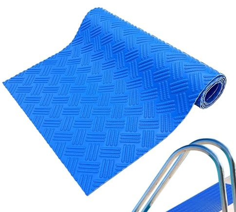 Tapis D'échelle De Piscine - Tapis D'échelle De Piscine Épais avec Texture Antidérapante - Tapis De Marche pour Piscine Hors Sol - Tapis De Protection pour Échelle De Piscine