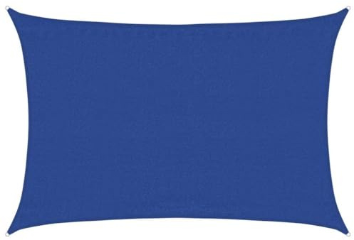 vidaXL Sonnensegel 160 g/m² Rechteckig Blau 3,5x5 m HDPE