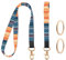 Dercylele 2×Lanyard Schlüsselband,Lang Schlüsselband und Schlüsselband Kurz mit Schlüsselbund,Id Lanyard Einzigartige Kreativität Neck Lanyard,schlüsselband kinder