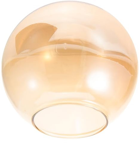 Alipis Abat-jour Boule Abat-jour Globe Rond Diffuseur D'abat-jour Abat-jour D'applique Murale Abat-jour De Plafonnier Abat-jour Sphérique Couvre-lampes Au Sol Ombre Légère Un Verre Orange