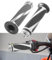 Flaconi 2PCS Motorrad Griffe,Gasgriff Motorrad,Gasgriff,Motocross Griffe,Motorrad Lenkergriffe,Motorrad Gas Handgriffe,Pro Taper Griffe,Scooter Griffe,Geeignet für Motorräder (Silber)