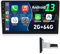 2+64G 10.1 Inch Single Din Android 13 Car Radio Stereo with Wireless Apple Carplay Android Auto Screen, 1 Din Touch Screen Bluetooth Car Radio GPS WiFi Mirror Link FM RDS EQ Reversing Camera Mic