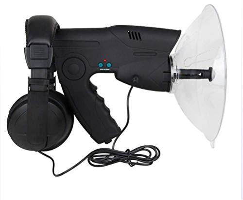 Micrófono parabólico monocular, Amplificador de Sonido monocular con Aumento de oído biónico monocular X8, Dispositivo Digital para observar y Escuchar la Naturaleza para Actividades al Aire Libre