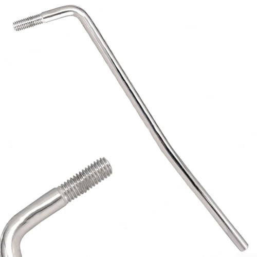 Brazo de trémolo para guitarra eléctrica para barra Whammy, palanca de manivela de 6 mm, material de metal, uso conveniente (plata)