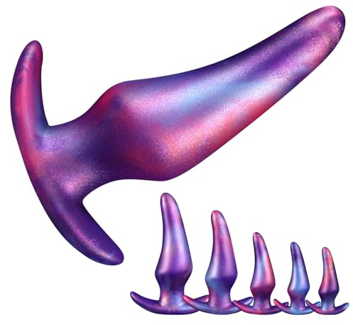 Silikon Analplug Für Männer Und Frauen Sexspielzeug In 5 Größen Mit Realistischem Design Angenehm Weicher Anal Plug Für Tiefe Anal Lust Und Vielseitige Sex Toys LZYLWC (XL)