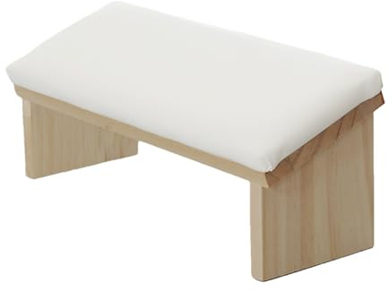 Waffen für die Nageltechnologie: Design aus PU-Leder im Wood Pu-Design | bequeme Halterungen | verstellbares Handkissen für Nagellack