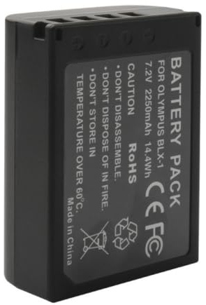 Litanki 2250mAh BLX-1 Battery Compatible with Olympus OM System OM-1, OM-1 Mark II, OM-3, HLD-10 Camera