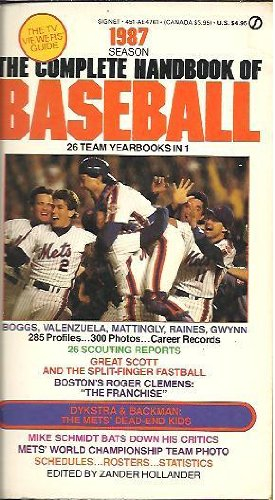 Hollander Zander Ed. : 1987: Complete Hdbk of Baseball (Signet)