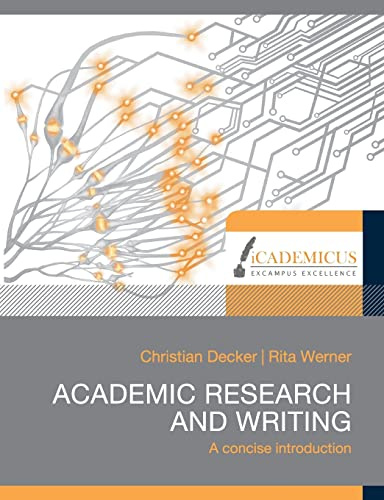 Academic research and writing: A concise introduction