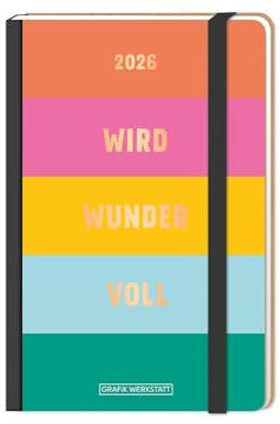 Terminplaner LetterArt 2026 wird wundervoll: Terminplaner Hardcover