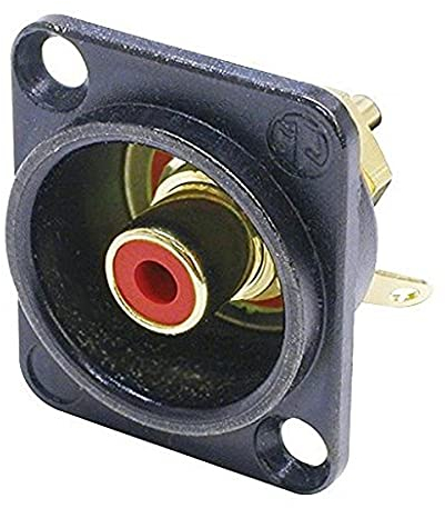NEUTRIK Cinch Einbaubuchse rot NF 2D2-B