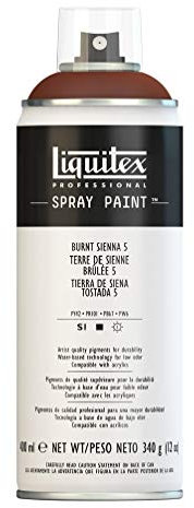 Liquitex Professional Peinture acrylique Aérosol 400 ml Terre de sienne brûlée n° 5
