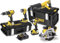 Kit 5 outils DEWALT 18 V et 4 Ah Li-ion - Perceuse + visseuse +scie sabre + scie circulaire + lampe - DCK591M3