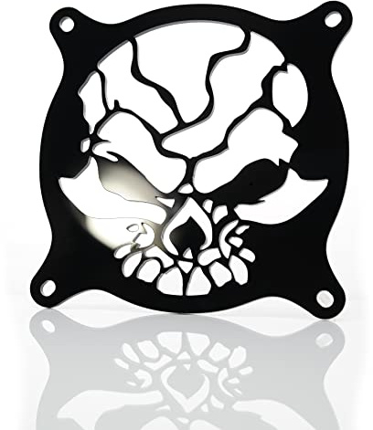 Custom Acrylic Fractured Skull Computer Fan Grill 120mm