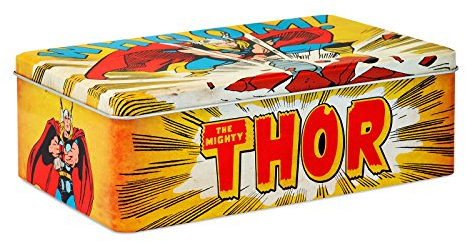 Logoshirt Thor Blechdose - Dose aus Blech mit Marvel Comics Motiv - gelb - Lizenziertes Originaldesign