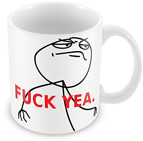 Mug Fuck Yeah Meme Troll Face Boss