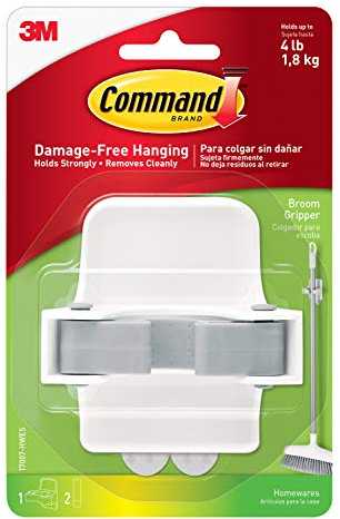 Command Broom Gripper, 1-Gripper (17007-HWES), Organize Damage-Free