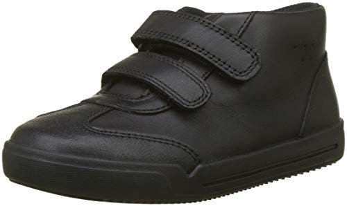 Clarks Mini Idol, Boys' Hi-Top Trainers, Black (Black Leather), 7.5 Child UK (25 EU)