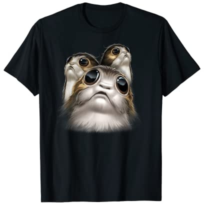 Star Wars Last Jedi Porgs Big Eyes Cute Graphic T-Shirt T-Shirt