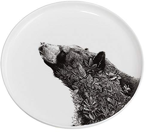 Maxwell & Williams DX0527 Marini Ferlazzo Teller aus Premium-Keramik, Schwarz, Weiß, in Geschenkbox