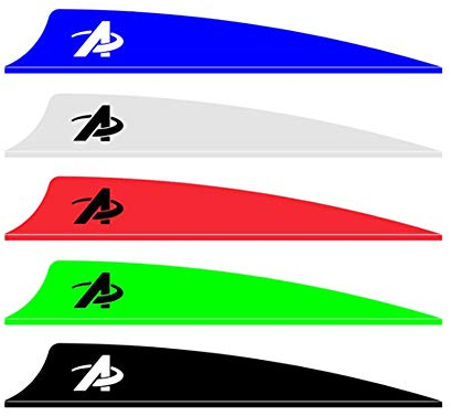 SHARROW 100pcs Pfeilfedern aus Kunststoff Feder für Pfeil 2 3 4 Fletches Fletching Vanes Bogenfedern Befiederung Gummifedern für DIY Carbonpfeile (Grün 1, 2)