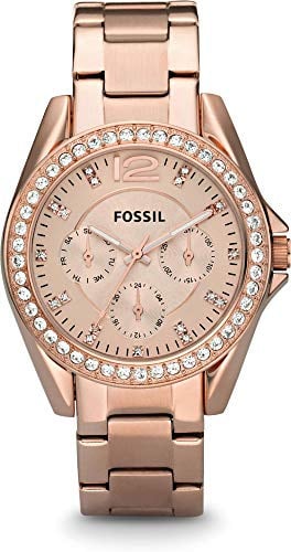Fossil Riley ES2811 Damen-Armbanduhr mit Zirkonia