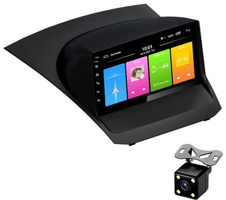 Autoradio Android 13.0 Per Ford Fiesta 2009-2017, Pulsanti Di Controllo Del Volante Originali Di Supporto, Bluetooth Wifi FM RDS DSP Mirror Link Integrato, GPS Navigation Da 9 Pollici 2.5D QLED